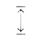 Pictogramme hauteur