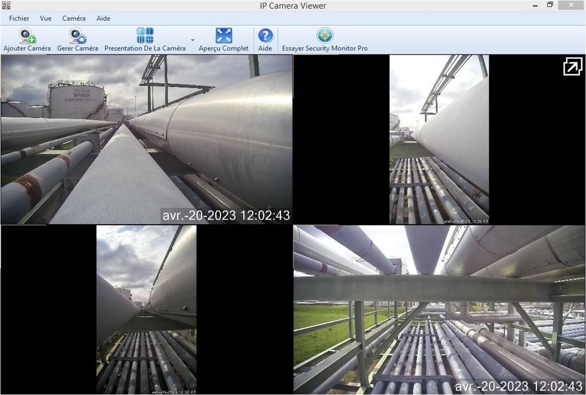 Retour visuel VT_Pole sur tablette pour inspection industrielle
